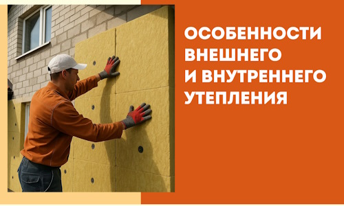 Какие особенности внешнего и внутреннего утепления в Нурлате