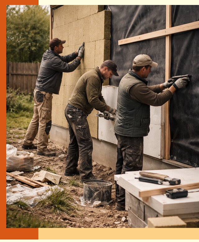 Утепление дачного дома под ключ в Нурлате