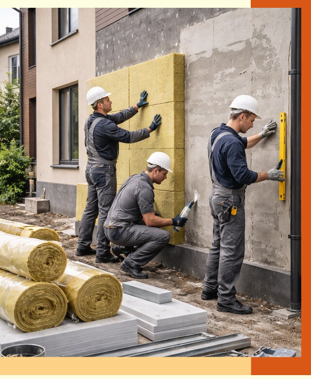 Утепление таунхауса в Нурлате от 7507 руб/м2 — комплекс под ключ | ТепломастерНрт