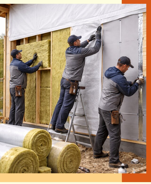 Утепление каркасного дома в Нурлате от 4379 руб./м2 — профессионально | ТепломастерНрт