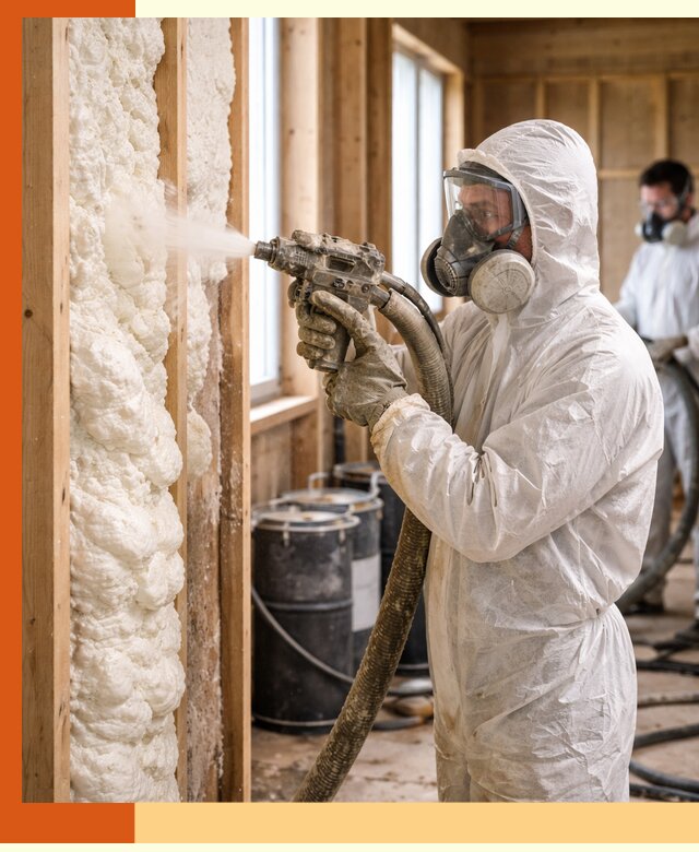 Утепление каркасного дома пенополиуретаном в Нурлате