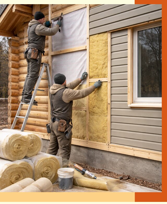Утепление деревянного дома в Нурлате от 6465 руб./м2 — заказать работы | ТепломастерНрт
