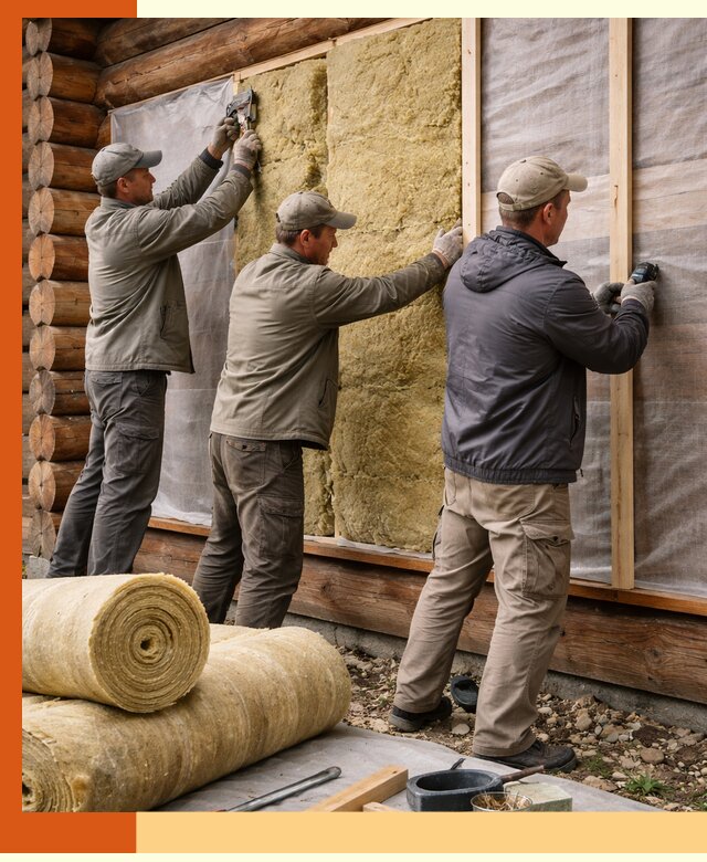 Утепление деревянного дома в Нурлате эффективными технологиями