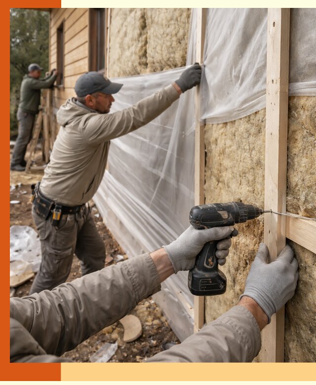 Утепление дома из бруса в Нурлате качественно и долговечно