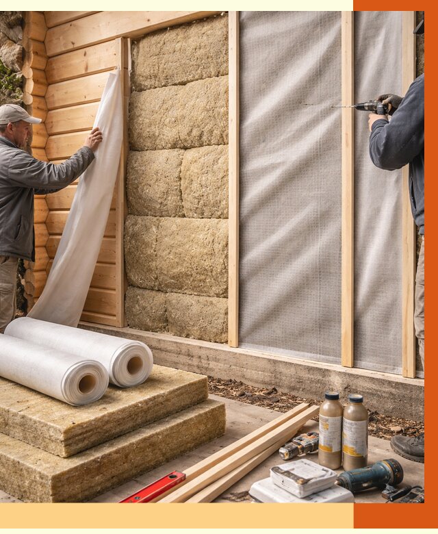 Утепление дома из минибруса в Нурлате от 4692 руб/м2 — заказать профессионально | ТепломастерНрт