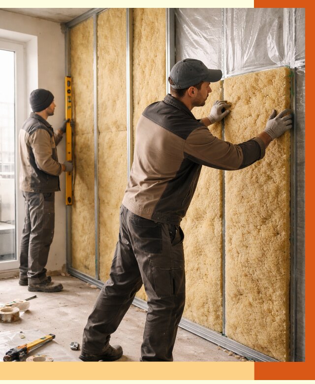 Утепление квартиры изнутри в Нурлате от 4536 руб. за м2 | Проф. работы ТепломастерНрт