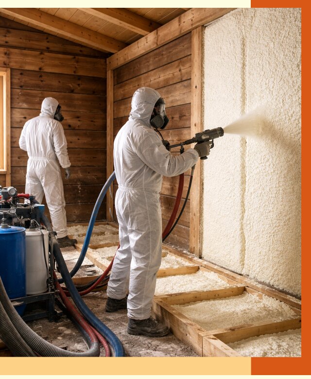 Утепление бани ппу в Нурлате под ключ от 4379 руб./м2 | ТепломастерНрт - напыление и монтаж ппу