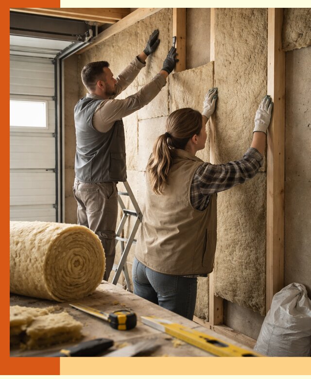 Утепление гаража изнутри в Нурлате: быстро и надежно