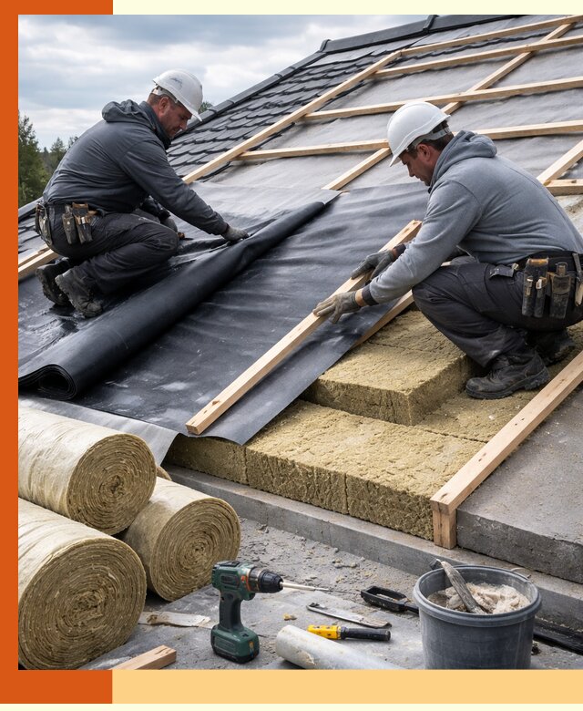 Утепление крыши снаружи в Нурлате: профессиональная теплоизоляция