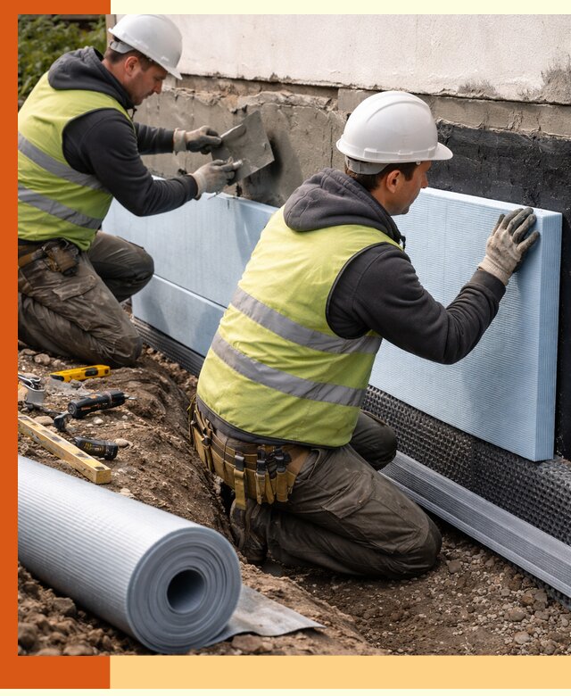 Утепление фундамента снаружи в Нурлате — профессиональная теплоизоляция