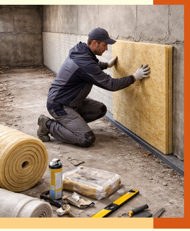 Утепление фундамента изнутри в Нурлате от 4379 руб./м2 — работы под ключ | ТепломастерНрт