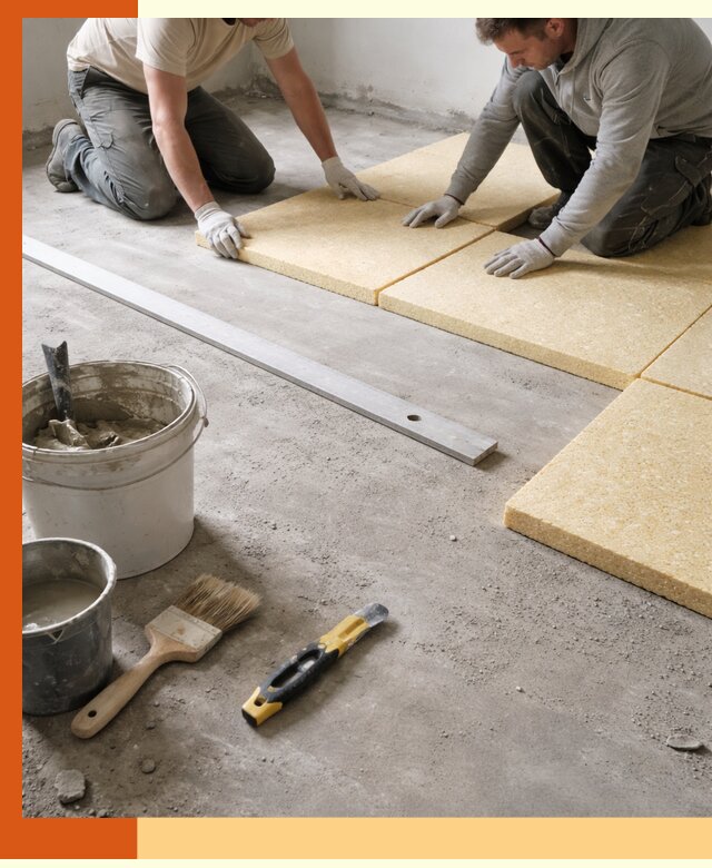 Утепление бетонного пола в Нурлате профессионально и недорого