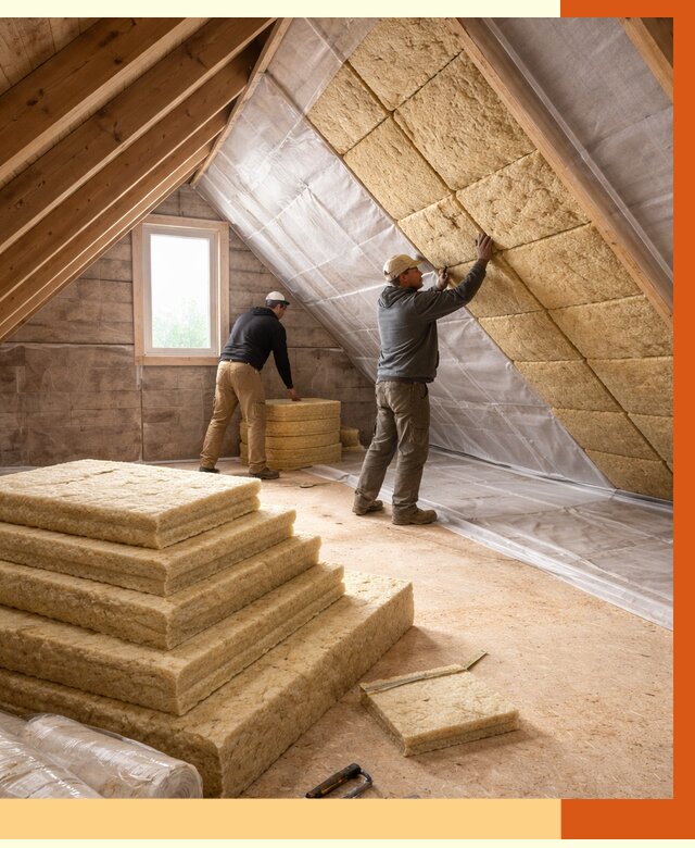 Утепление мансарды в Нурлате от 2607 руб/м2 — комплексно и под ключ | ТепломастерНрт