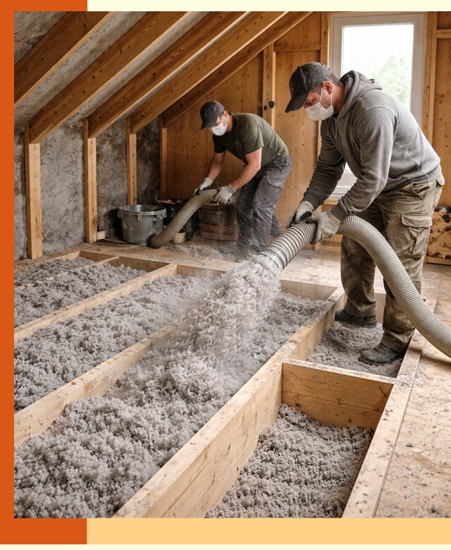 Утепление мансарды эковатой в Нурлате с гарантией качества