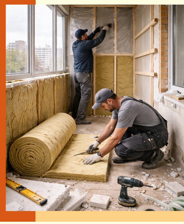 Утепление балкона под ключ в Нурлате качественно и быстро