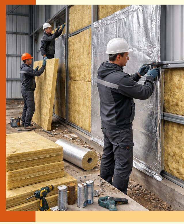 Утепление металлического ангара профессионально в Нурлате