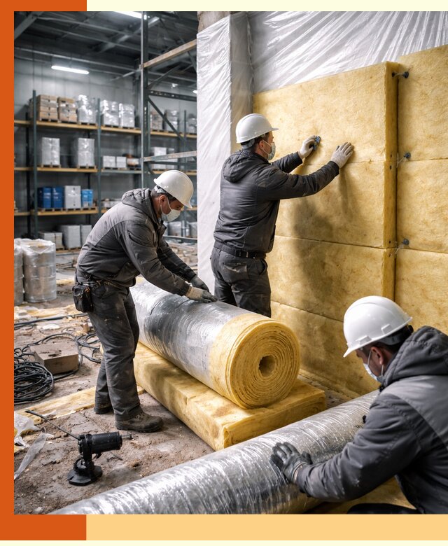 Утепление склада химсырья в Нурлате: безопасная и эффективная изоляция