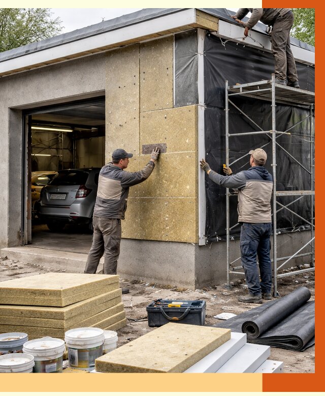 Утепление автосервиса в Нурлате ппу, пеноизоляция, от 15119 руб/м2 — ТепломастерНрт