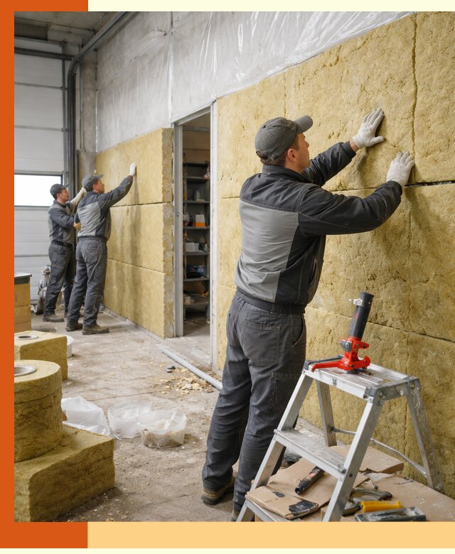 Утепление автосервиса и мастерских в Нурлате качественно и надёжно