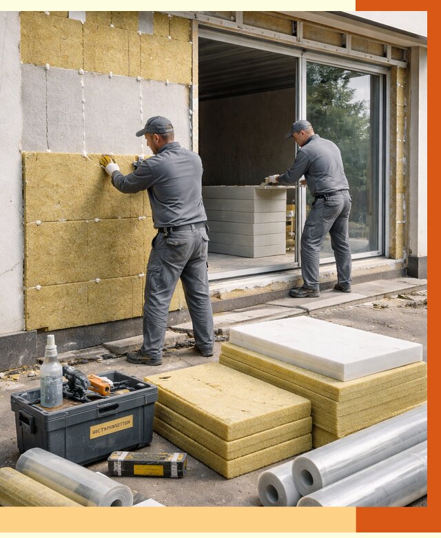 Утепление торгового павильона в Нурлате от 15119 руб./м² под ключ | ТепломастерНрт