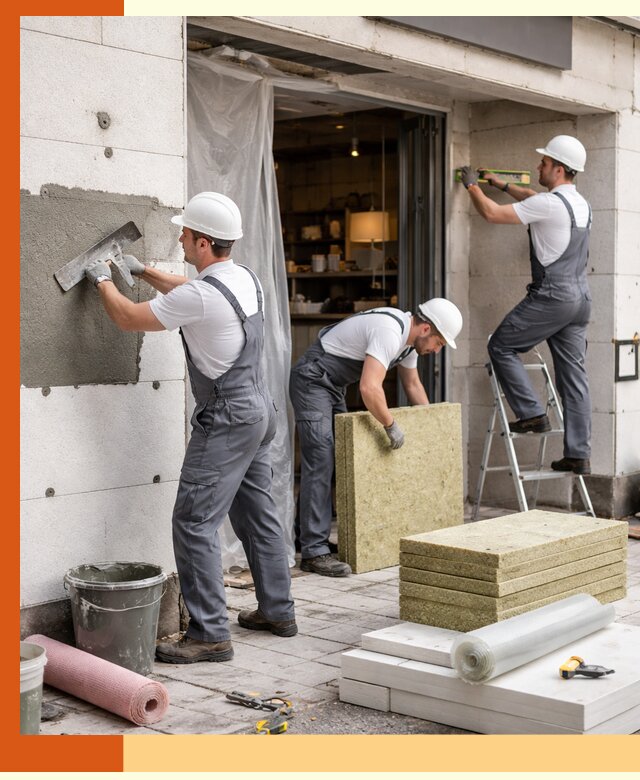 Утепление кафе в Нурлате: профессиональная теплоизоляция и монтаж