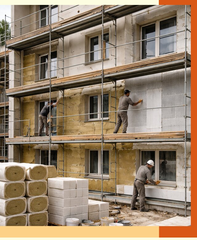 Утепление гостиницы в Нурлате от 7507 руб./м2 — комплексно, ППУ, под ключ | ТепломастерНрт