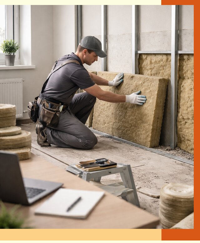 Утепление офиса в Нурлате от 4692 руб/м2 — комплексное утепление офиса под ключ | ТепломастерНрт