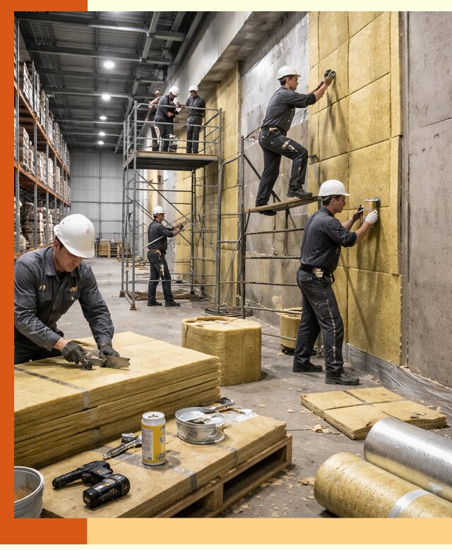 Утепление логистического центра в Нурлате качественно и экономично