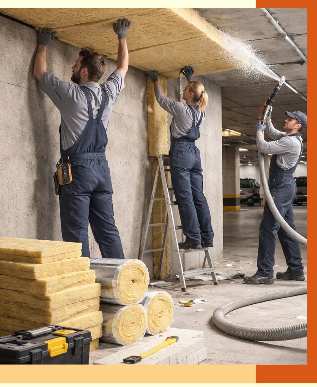 Утепление паркинга в Нурлате от 7090 руб./м2 — работы под ключ | ТепломастерНрт