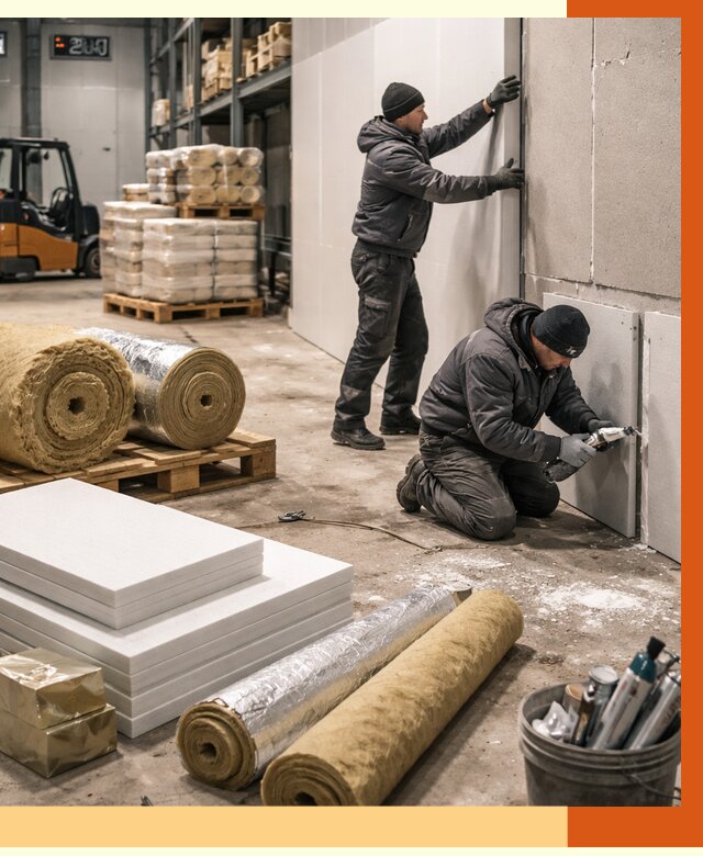 Утепление холодного склада в Нурлате от 8863 руб/м2 — комплексное под ключ | ТепломастерНрт