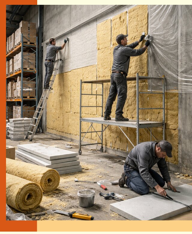 Утепление холодного склада под ключ в Нурлате