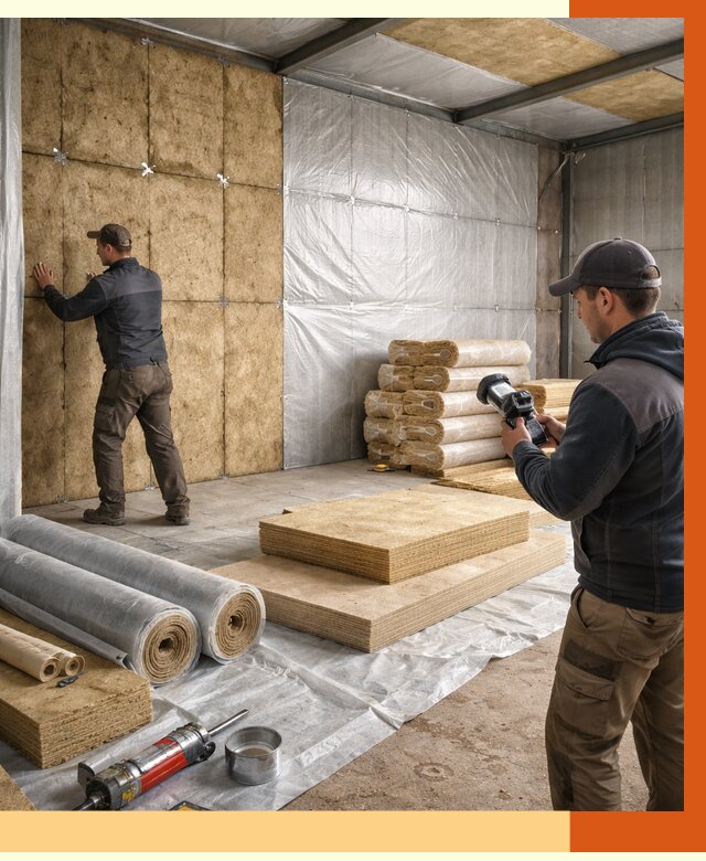 Утепление теплого склада в Нурлате под ключ от 11991 руб/м² | ТепломастерНрт