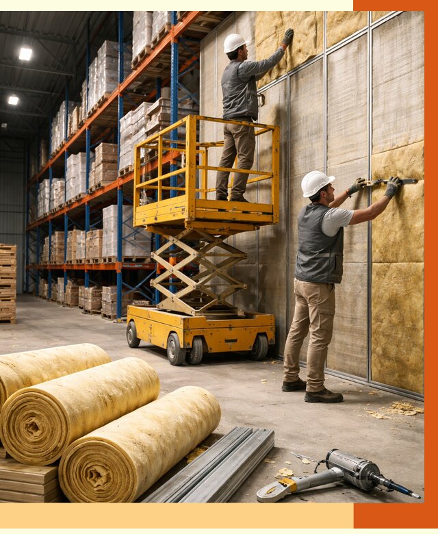 Утепление торгового склада в Нурлате от 3337 руб/м2 — комплексно и под ключ | ТепломастерНрт