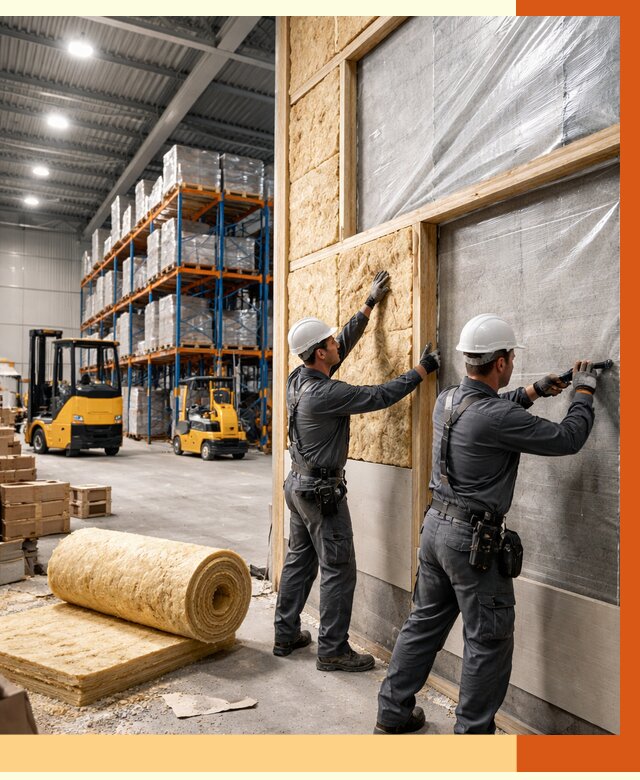 Утепление склада с техникой в Нурлате от 4379 руб./м2 — комплексно под ключ | ТепломастерНрт