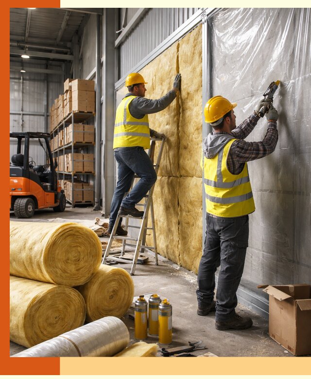 Утепление склада с техникой в Нурлате под ключ