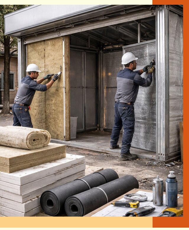 Утепление павильона шаурма в Нурлате под ключ от 1251 руб. за м² | ТепломастерНрт