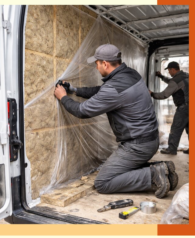 Утепление фургона в Нурлате от 17205 руб/м2 — утепление фургона ППУ и кузова | ТепломастерНрт