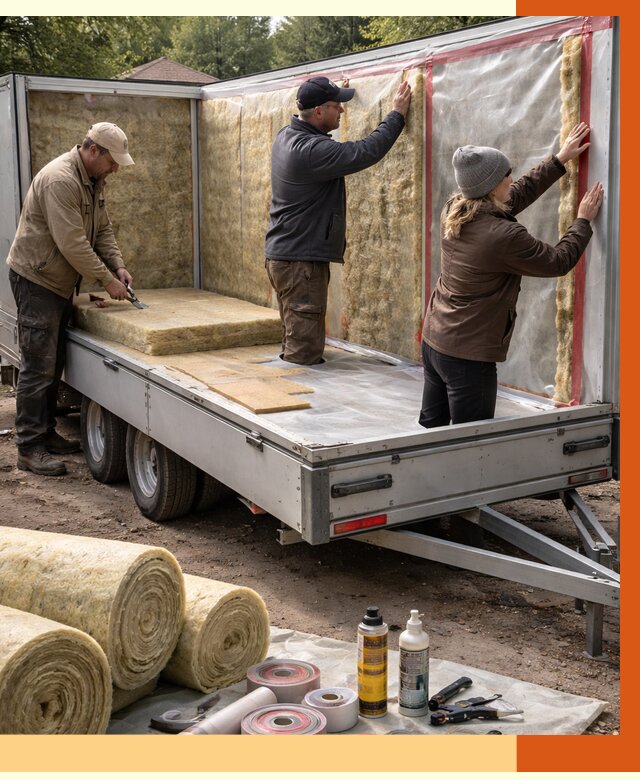 Утепление прицепа в Нурлате под ключ от 13034 руб. — комплекс от ТепломастерНрт