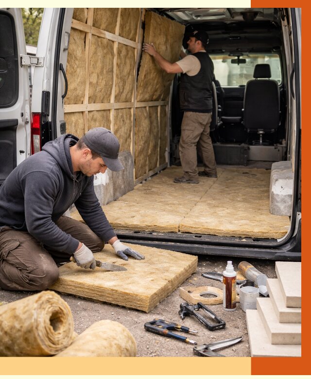 Утепление кемпера в Нурлате под ключ от 12512 руб. — профессионально | ТепломастерНрт