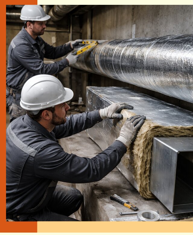 Профессиональное утепление воздуховодов и теплоизоляция в Нурлате