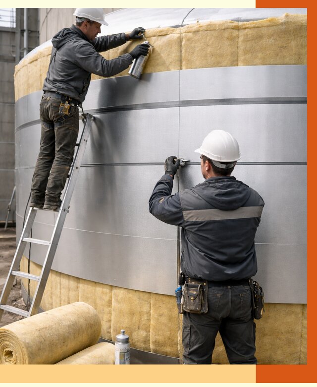 Утепление цистерны в Нурлате пенополиуретаном от 15119 руб. под ключ | ТепломастерНрт