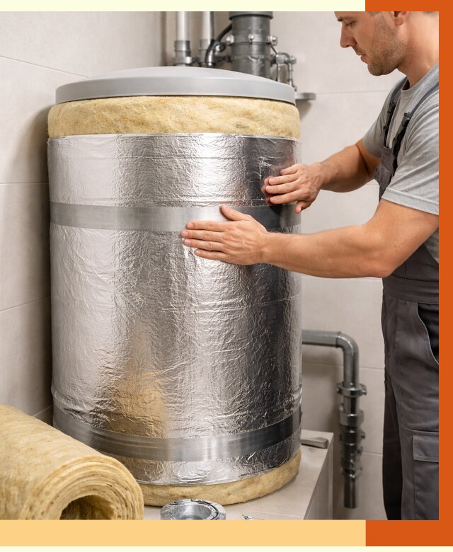 Утепление бойлера в Нурлате от 4692 руб. под ключ | Утепление ППУ | ТепломастерНрт