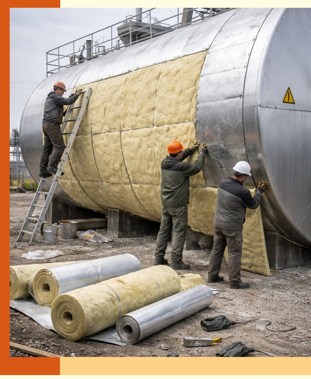 Утепление резервуаров с топливом в Нурлате надежно и экономично