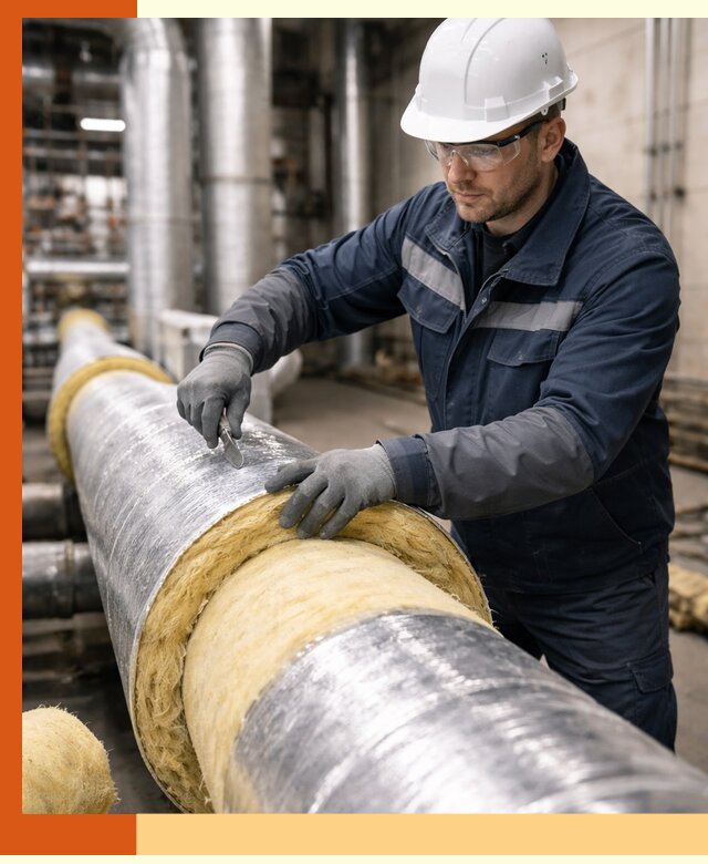 Утепление технологического оборудования и заводских установок в Нурлате