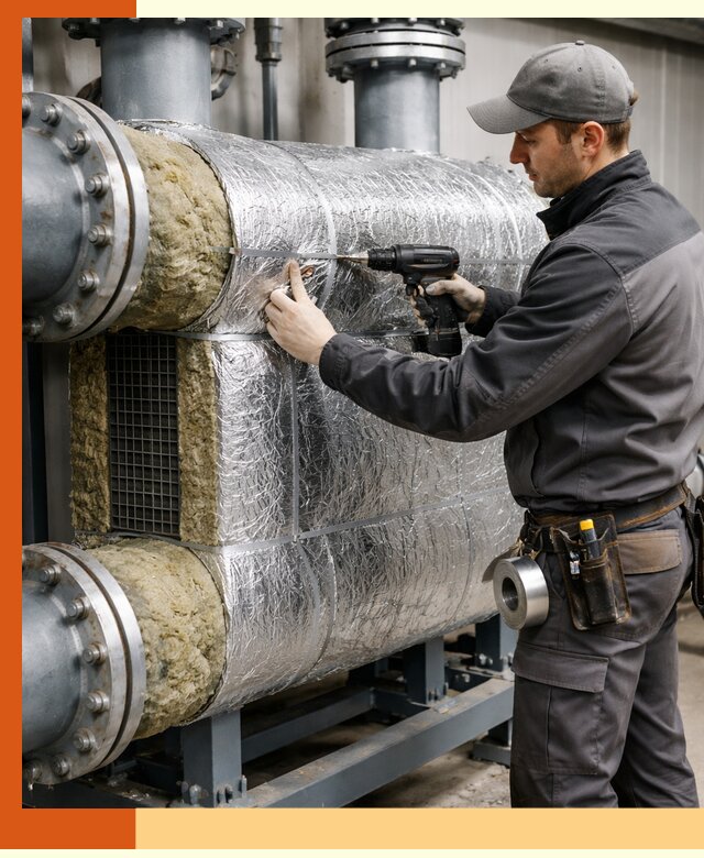 Утепление теплообменника в Нурлате — профессиональная теплоизоляция оборудования