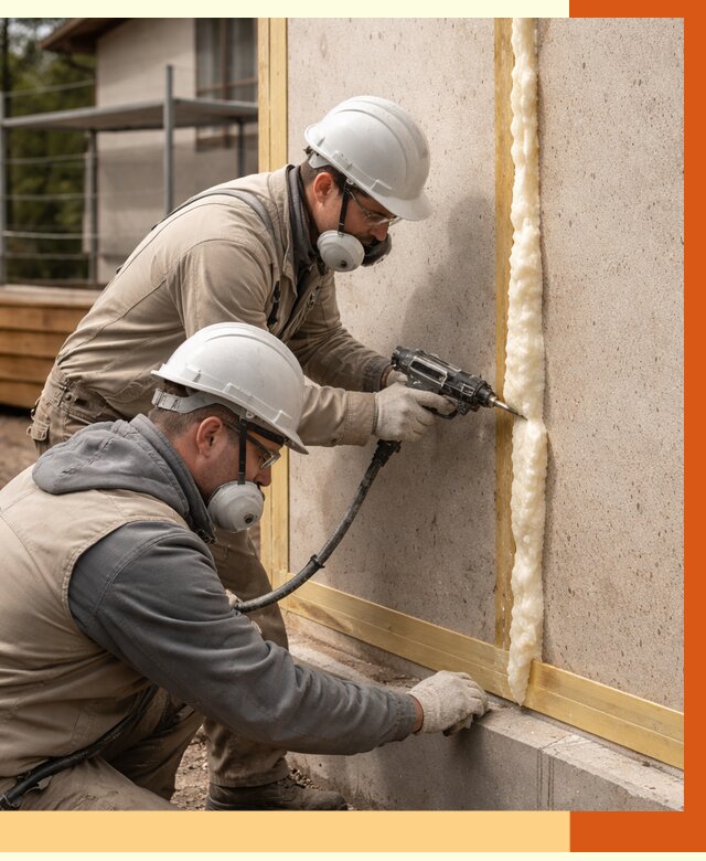 Утепление сип панелей ППУ в Нурлате от 5005 руб. под ключ | ТепломастерНрт