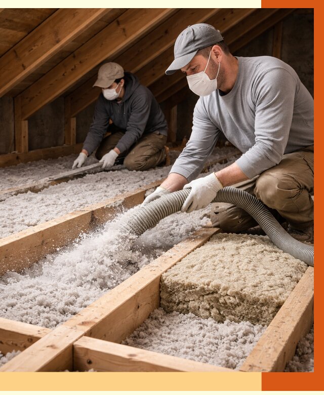 Заполнение полостей чердачного перекрытия в Нурлате от 4692 руб. | ТепломастерНрт