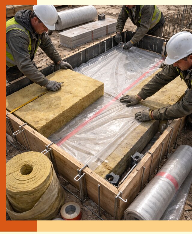 Теплоизоляция опалубки для строительства в Нурлате