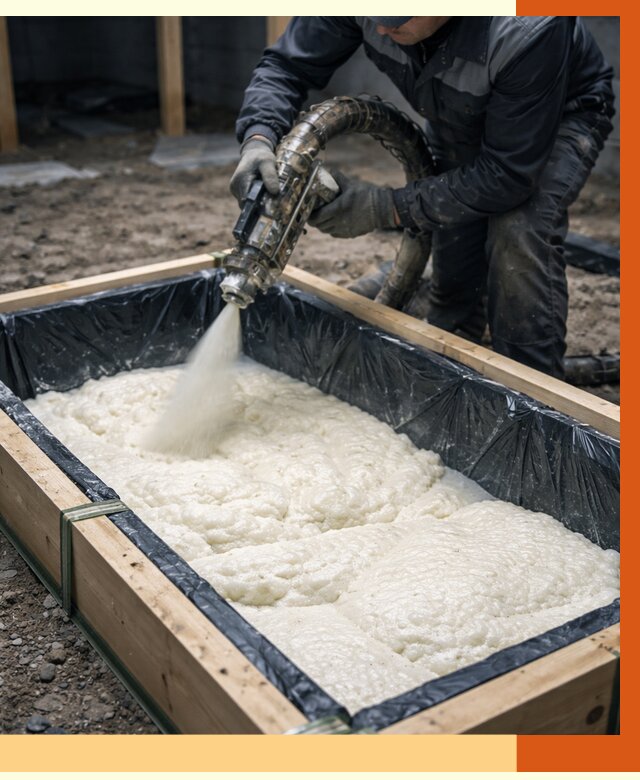 Заливка ППУ в формы в Нурлате от 2607 руб. — утепление форм под ключ | ТепломастерНрт
