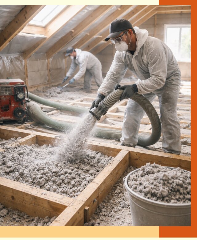 Утепление эковатой в Нурлате от 3076 руб./м2 — монтаж и задувка | ТепломастерНрт